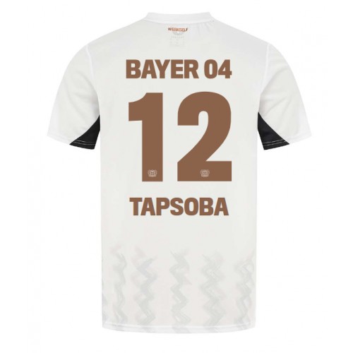 Moški Nogometni dresi Bayer Leverkusen Edmond Tapsoba #12 Gostujoči 2024-25 Kratek Rokav